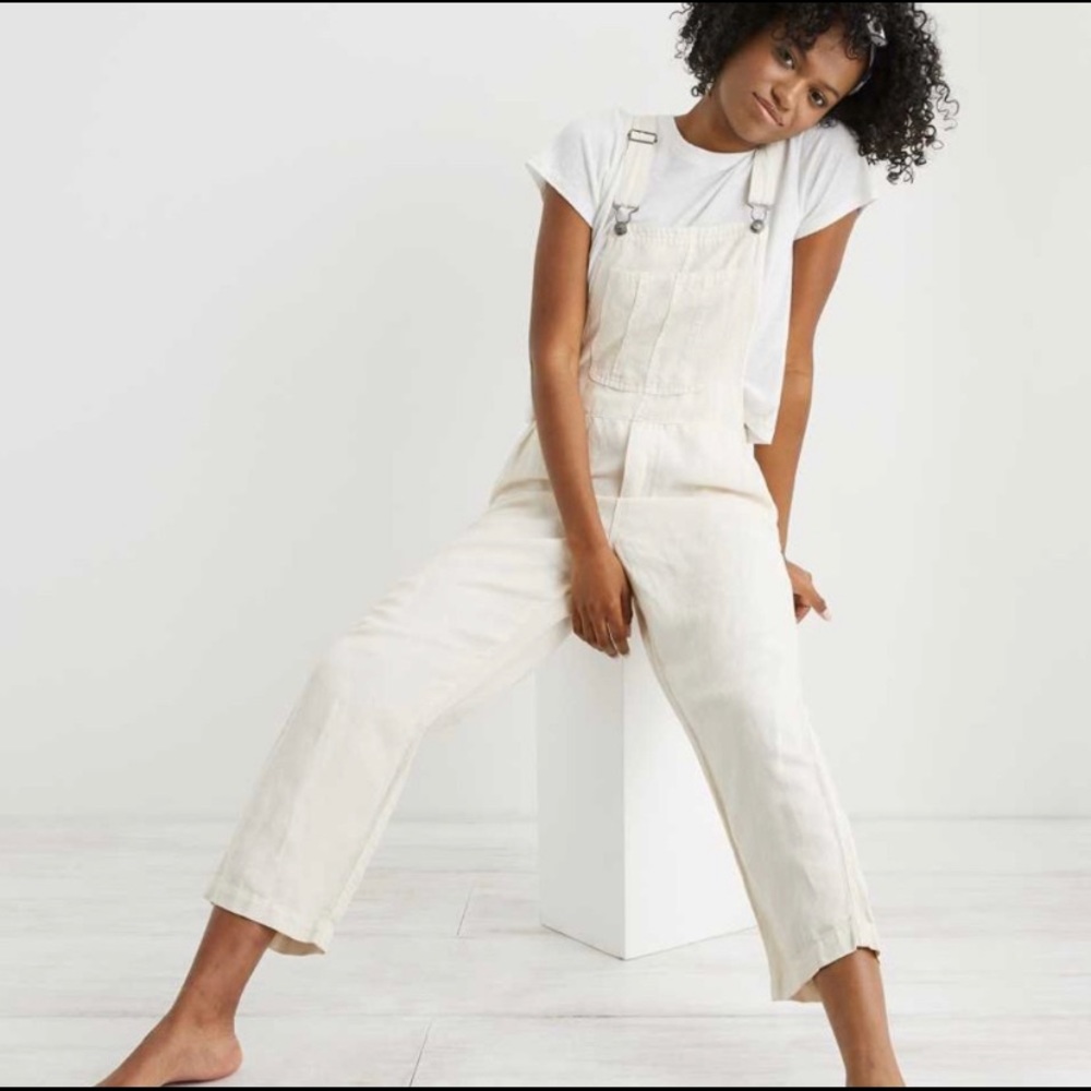 Aerie Twill Overalls - Picture 1 of 8